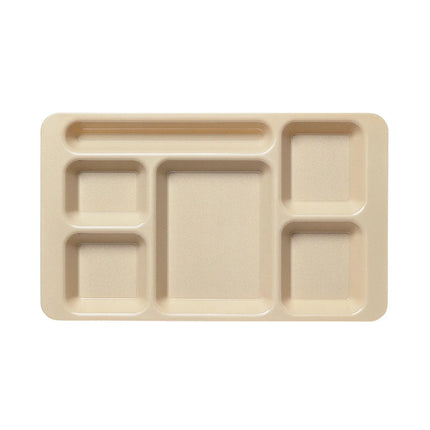 Khay Nhựa Chữ Nhật Cambro 1596CW133 6 Ngăn 22.9 x 38.1 cm Be
