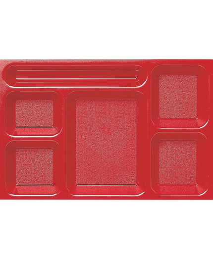 Khay Nhựa Chữ Nhật Cambro 1596CW404 6 Ngăn 22.9 x 38.1 cm Đỏ