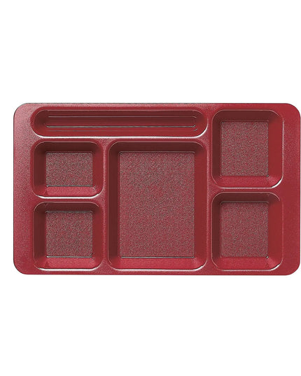 Khay Nhựa Chữ Nhật Cambro 1596CW416 6 Ngăn 22.9 x 38.1 cm Đỏ Cranberry