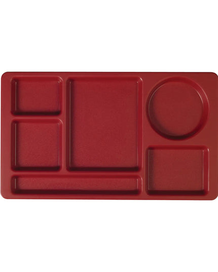 Khay Nhựa Chữ Nhật Cambro 915CP416 6 Ngăn 22.2 x 38.1 cm Màu Cranberry