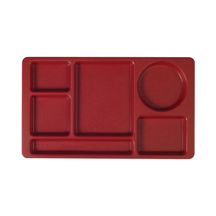 Khay Nhựa Chữ Nhật Cambro 915CP416 6 Ngăn 22.2 x 38.1 cm Màu Cranberry