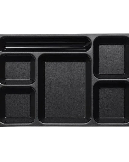 Khay Nhựa Chữ Nhật Cambro 915CW-110 6 Ngăn 22.2 x 38.1 cm Đen