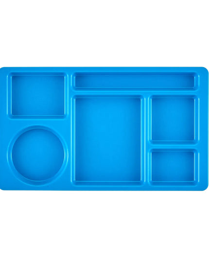 Khay Nhựa Chữ Nhật Cambro 915CW168 6 Ngăn 22.2 x 38.1 cm Xanh Dương