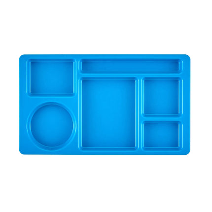 Khay Nhựa Chữ Nhật Cambro 915CW168 6 Ngăn 22.2 x 38.1 cm Xanh Dương
