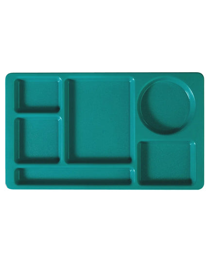 Khay Nhựa Chữ Nhật Cambro 915CW414 6 Ngăn 22.2 x 38.1 cm Xanh Ngọc