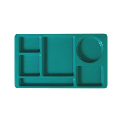 Khay Nhựa Chữ Nhật Cambro 915CW414 6 Ngăn 22.2 x 38.1 cm Xanh Ngọc