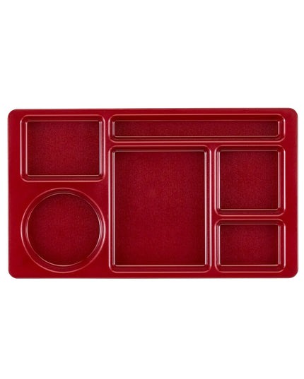 Khay Nhựa Chữ Nhật Cambro 915CW416 6 Ngăn 22.2 x 38.1 cm Đỏ Cranberry