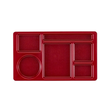 Khay Nhựa Chữ Nhật Cambro 915CW416 6 Ngăn 22.2 x 38.1 cm Đỏ Cranberry