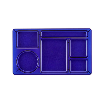 Khay Nhựa Chữ Nhật Cambro 915CW431 6 Ngăn 22.2 x 38.1 cm Xanh Trong Suốt