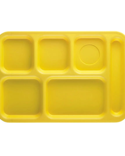 Khay Nhựa Chữ Nhật Cambro PS1014145 6 Ngăn 25.4 x 36.8 cm Màu Vàng