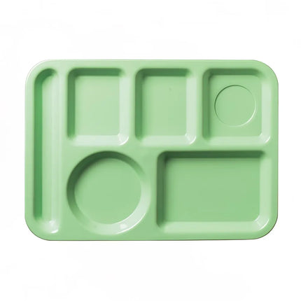 Khay Nhựa Chữ Nhật Carlisle 61409 6 Ngăn 35.2 x 25.1 cm Xanh Lá