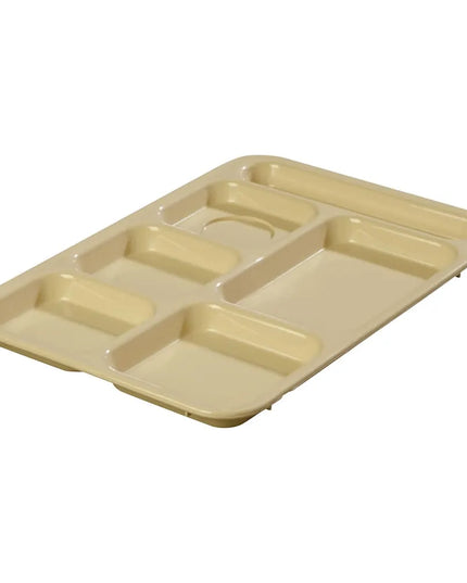 Khay Nhựa Chữ Nhật Carlisle 614R25 6 Ngăn 36.5 x 25.4 cm Vàng Tan