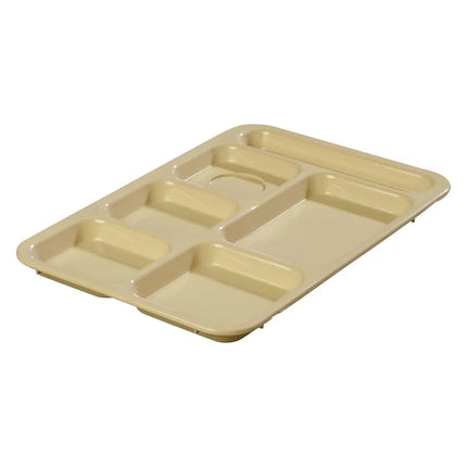 Khay Nhựa Chữ Nhật Carlisle 614R25 6 Ngăn 36.5 x 25.4 cm Vàng Tan