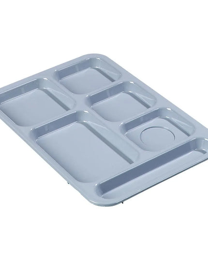 Khay Nhựa Chữ Nhật Carlisle 614R59 6 Ngăn 36.5 x 25.4 cm Xanh Đá Phiến