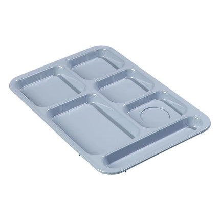Khay Nhựa Chữ Nhật Carlisle 614R59 6 Ngăn 36.5 x 25.4 cm Xanh Đá Phiến