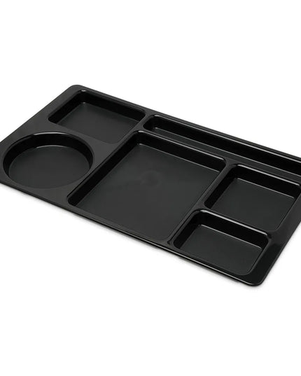 Khay Nhựa Chữ Nhật Carlisle 61503 6 Ngăn 38.1 x 22.2 cm Đen