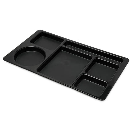 Khay Nhựa Chữ Nhật Carlisle 61503 6 Ngăn 38.1 x 22.2 cm Đen