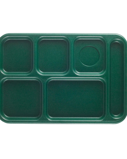 Khay Nhựa Chữ Nhật Chia 6 Ngăn Cambro BCT1014119 25.4 cm x 36.8 cm Màu Sherwood Green