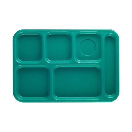 Khay Nhựa Chữ Nhật Chia 6 Ngăn Cambro BCT1014414 25.4 cm x 36.8 cm Màu Xanh Mòng Két