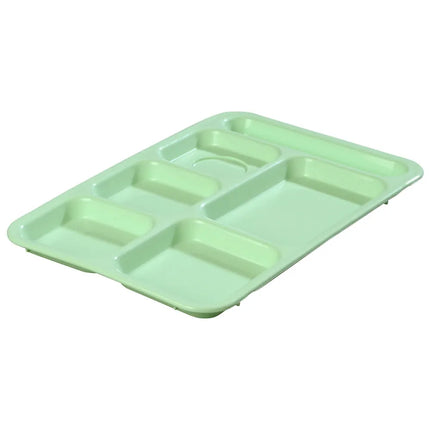 Khay Nhựa Chữ Nhật Chia 6 Ngăn Carlisle P614R09 36.5 cm x 25.4 cm Màu Xanh Lá