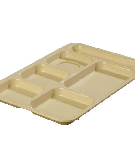 Khay Nhựa Chữ Nhật Chia 6 Ngăn Carlisle P614R25 36.5 cm x 25.4 cm Màu Tan