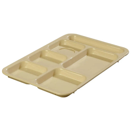 Khay Nhựa Chữ Nhật Chia 6 Ngăn Carlisle P614R25 36.5 cm x 25.4 cm Màu Tan