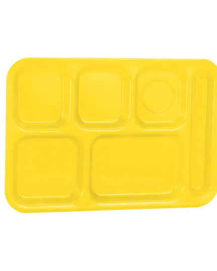 Khay Nhựa Chữ Nhật Chia 6 Ngăn Vollrath 2015-138 37.5 cm x 25.1 cm Màu Vàng Tươi