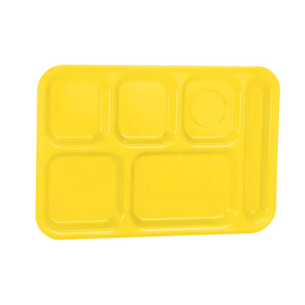 Khay Nhựa Chữ Nhật Chia 6 Ngăn Vollrath 2015-138 37.5 cm x 25.1 cm Màu Vàng Tươi