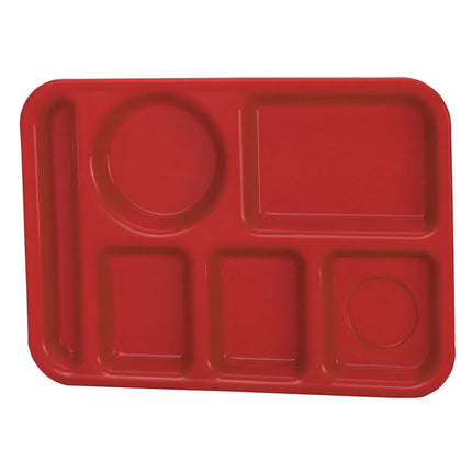 Khay Nhựa Chữ Nhật Chia 6 Ngăn Vollrath 2614-02 34.9 cm x 24.8 cm Màu Đỏ
