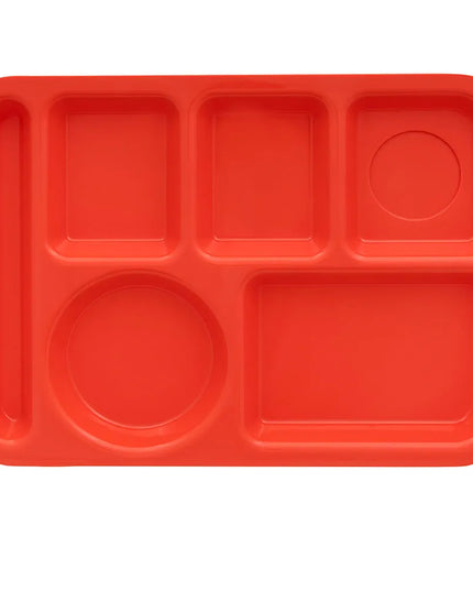 Khay Nhựa Chữ Nhật GET TR-152-RO 6 Ngăn 36.5 x 25.1 cm Màu Rio Orange