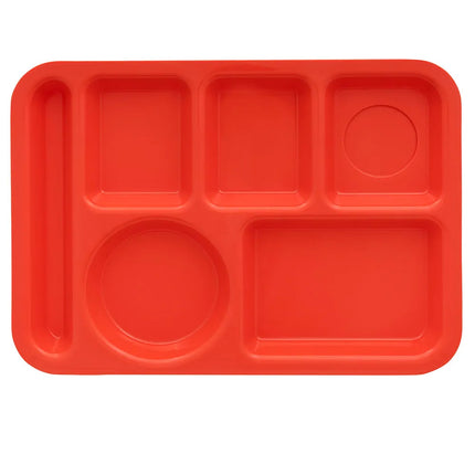 Khay Nhựa Chữ Nhật GET TR-152-RO 6 Ngăn 36.5 x 25.1 cm Màu Rio Orange