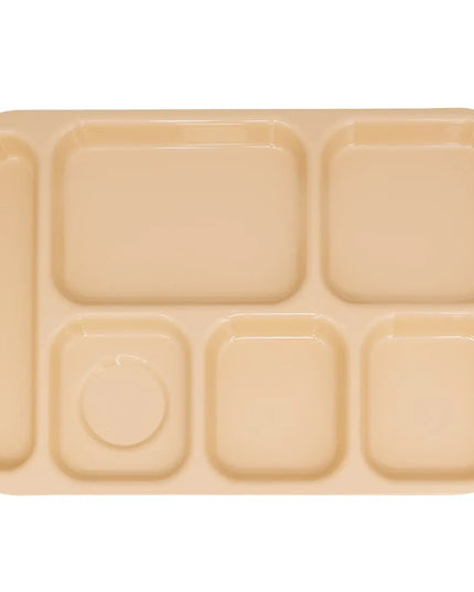 Khay Nhựa Chữ Nhật GET TR-152-T 6 Ngăn 36.5 x 25.1 cm Màu Tan