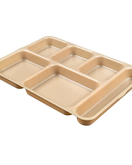 Khay Nhựa Hình Chữ Nhật Cambro 10146DCW133 6 Ngăn 25.4 x 36 cm Màu Be
