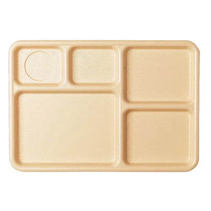 Khay Nhựa Hình Chữ Nhật Cambro 14105CW133 5 Ngăn 27.1 x 35.2 cm Màu Be