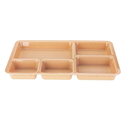 Khay Nhựa Hình Chữ Nhật Cambro 1411CW133 5 Ngăn 36.5 x 26.8 cm Màu Be