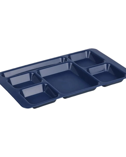 Khay Nhựa Hình Chữ Nhật Cambro 1596CP186 6 Ngăn, 22.9 x 38.1 cm, Xanh Navy