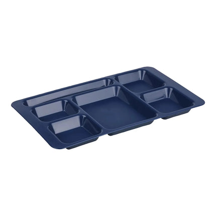 Khay Nhựa Hình Chữ Nhật Cambro 1596CP186 6 Ngăn, 22.9 x 38.1 cm, Xanh Navy