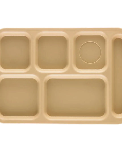 Khay Nhựa Hình Chữ Nhật Cambro PS1014161 6 Ngăn, 25.4 x 36.8 cm, Be