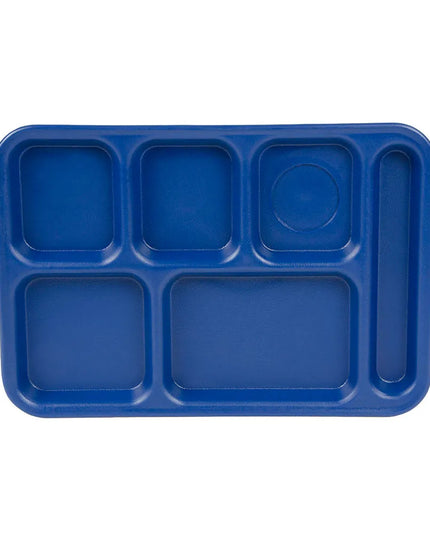 Khay Nhựa Hình Chữ Nhật Cambro PS1014186 6 Ngăn, 25.4 x 36.8 cm, Xanh Navy