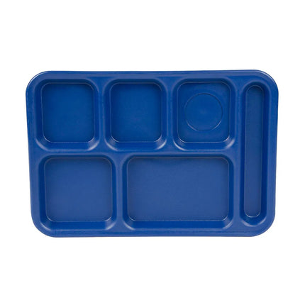 Khay Nhựa Hình Chữ Nhật Cambro PS1014186 6 Ngăn, 25.4 x 36.8 cm, Xanh Navy