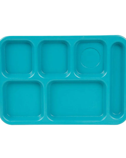 Khay Nhựa Hình Chữ Nhật Cambro PS1014414 6 Ngăn, 25.4 x 36.8 cm, Xanh Teal