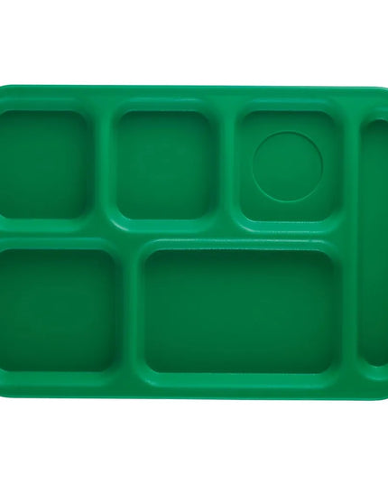 Khay Nhựa Hình Chữ Nhật Cambro PS1014437 6 Ngăn, 25.4 x 36.8 cm, Xanh Lá