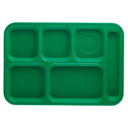 Khay Nhựa Hình Chữ Nhật Cambro PS1014437 6 Ngăn, 25.4 x 36.8 cm, Xanh Lá
