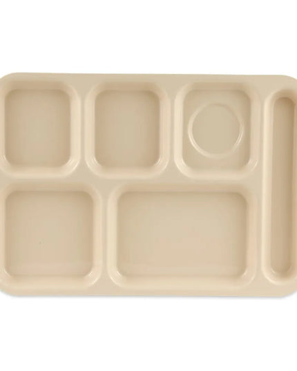 Khay Nhựa Hình Chữ Nhật GET TR-153-T 6 Ngăn, 36.8 x 25.4 cm, Be