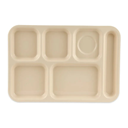Khay Nhựa Hình Chữ Nhật GET TR-153-T 6 Ngăn, 36.8 x 25.4 cm, Be