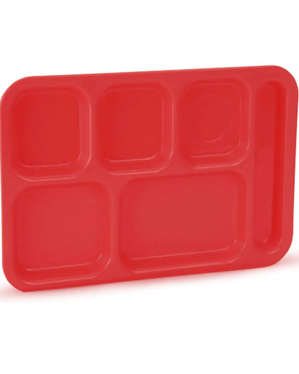 Khay Nhựa Hình Chữ Nhật Vollrath 2615-02 6 Ngăn 34.9 x 24.8 cm Màu Đỏ