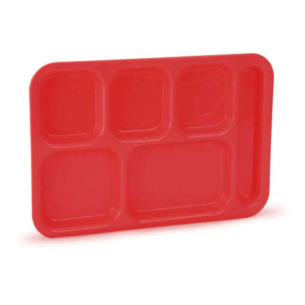 Khay Nhựa Hình Chữ Nhật Vollrath 2615-02 6 Ngăn 34.9 x 24.8 cm Màu Đỏ
