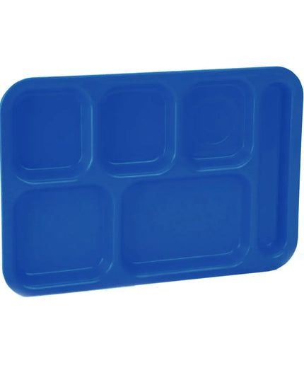 Khay Nhựa Hình Chữ Nhật Vollrath 2615-104 6 Ngăn 34.9 x 24.8 cm Màu Xanh Dương