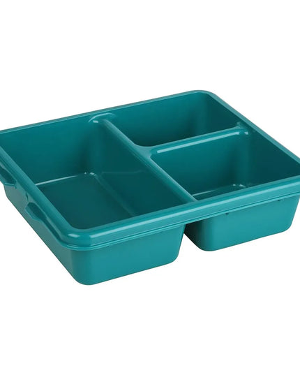Khay Nhựa Phục Vụ Bữa Ăn Cambro 9113CP414 3 Ngăn 22.5 x 27.1 cm Màu Teal