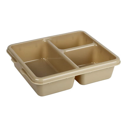 Khay Nhựa Phục Vụ Bữa Ăn Cambro 9113CW133 3 Ngăn 22.9 x 27.9 cm Màu Be